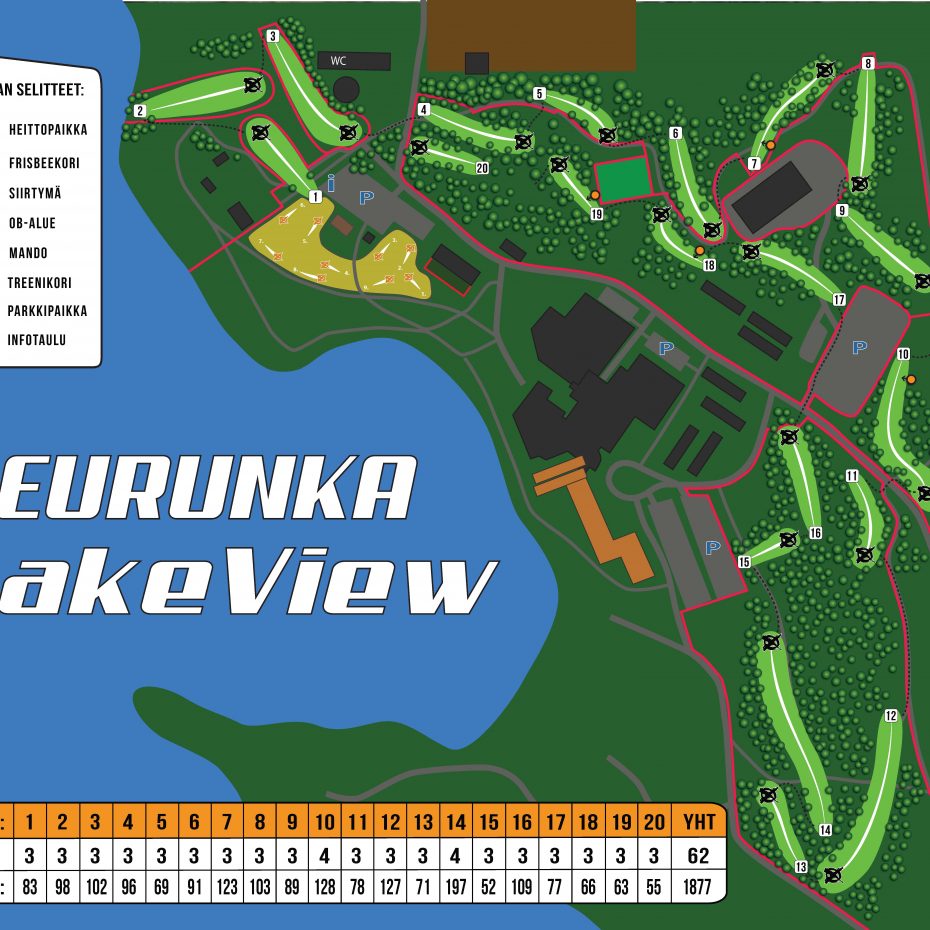 Peurunka Lakeview 2020 ratakartta 