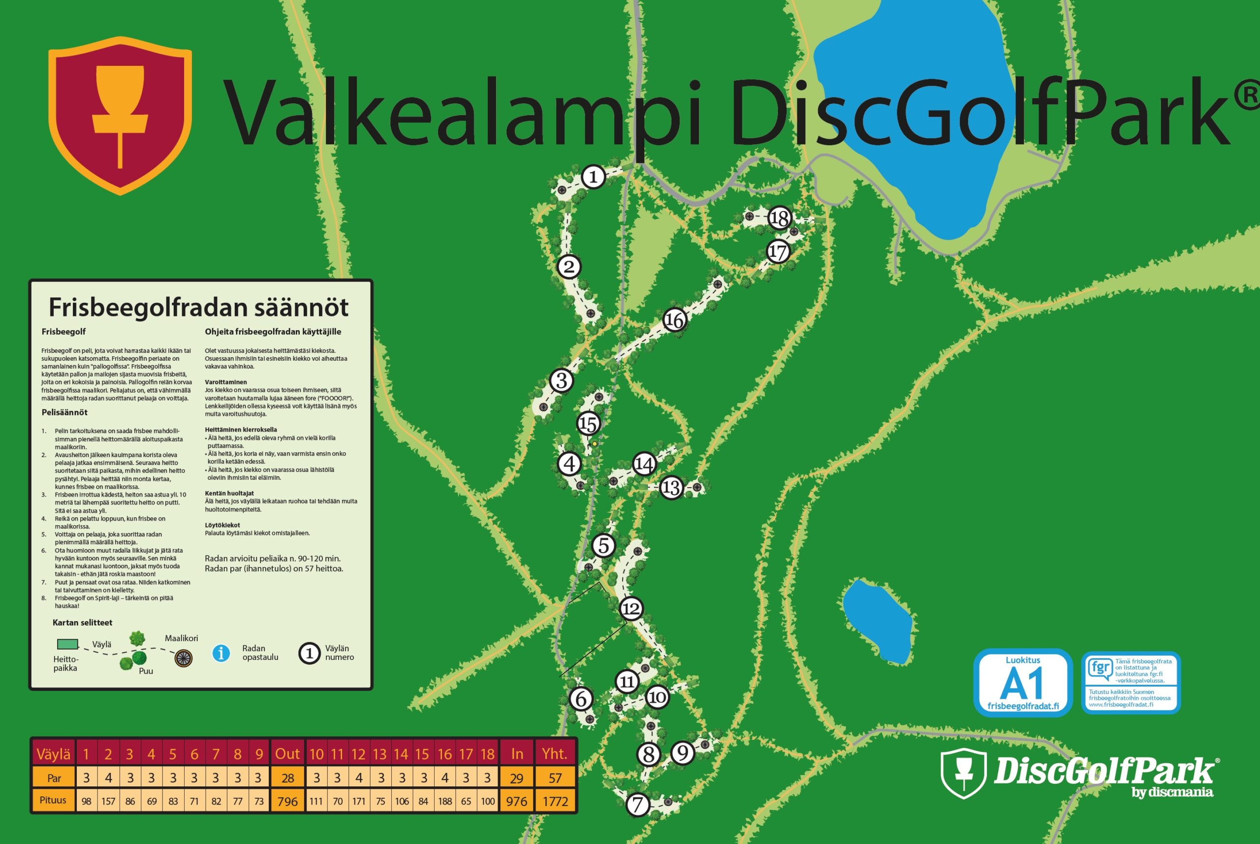 Valkealampi DiscGolfPark - Radat - Frisbeegolfradat.fi